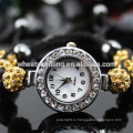 Оптовый белый кристалл Shamballa bling bling наручные часы